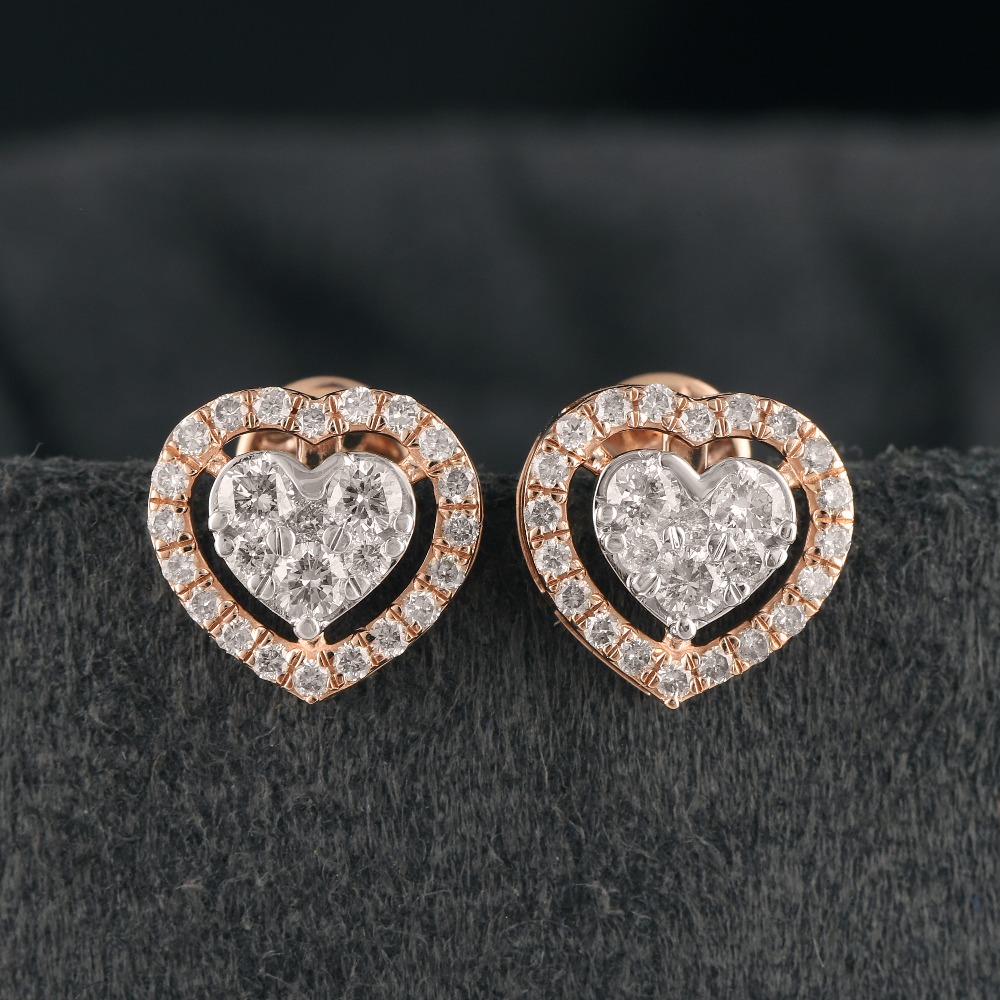 18Kt Gold Graceful Diamond Earring