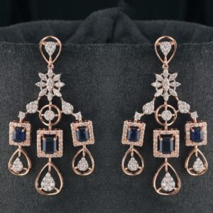 18Kt Gold Modern Diamond Earring