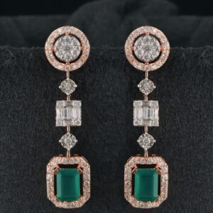 18Kt Gold Fine Diamond Earring