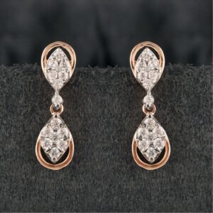 18Kt Gold Glorious Diamond Earring