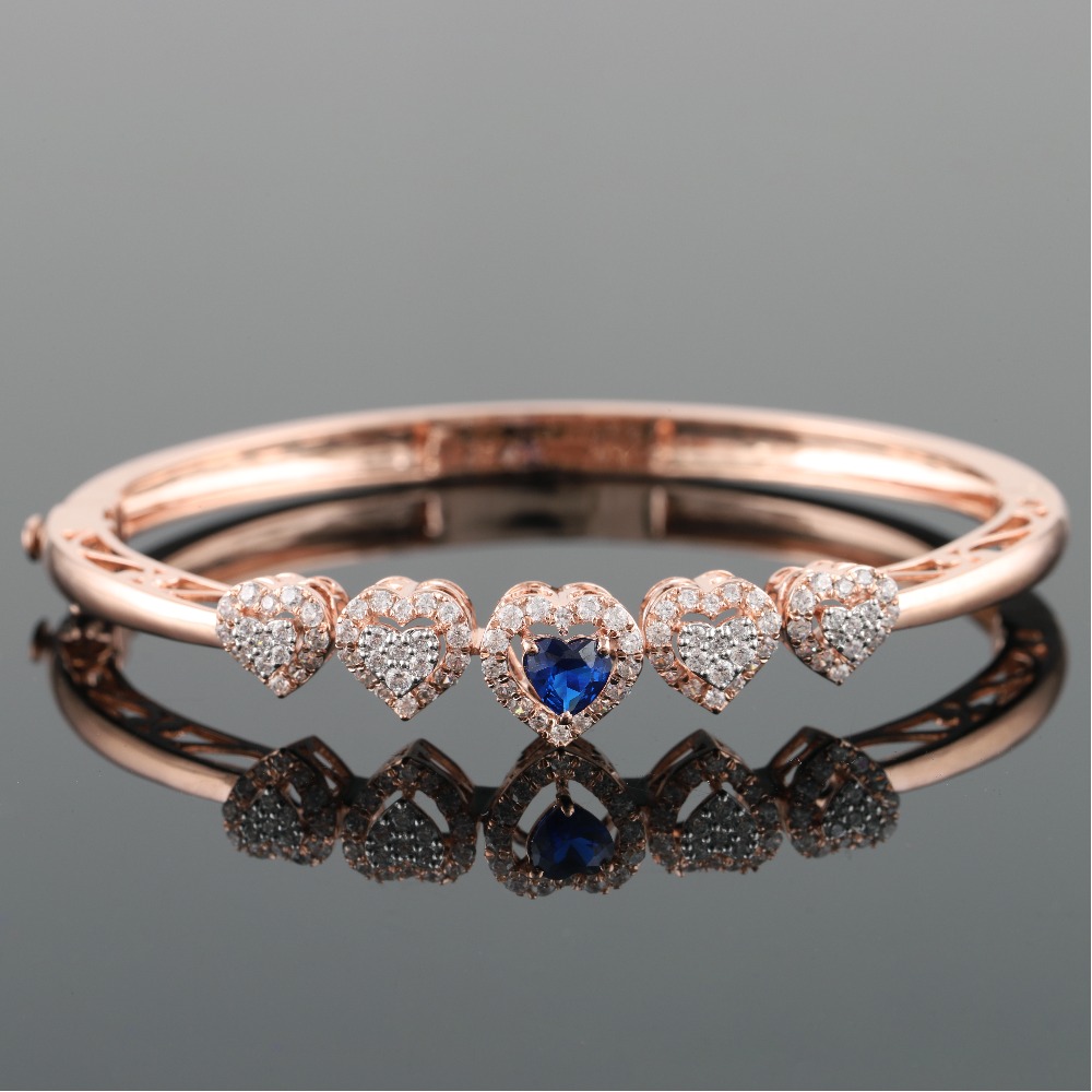 18Kt Gold Simple Diamond Bracelet
