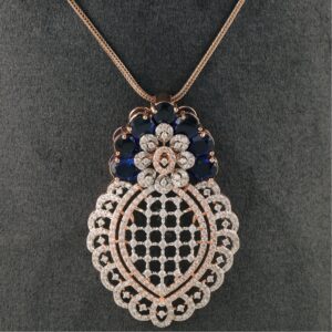 18K Gold Stunning Diamond Pendant