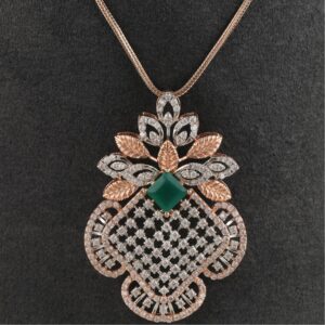 18K Gold Trending Diamond Pendant