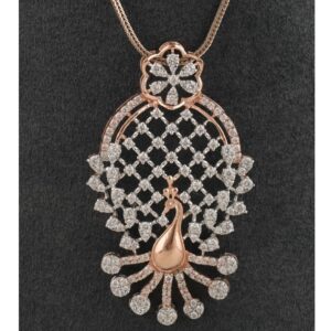 18K Gold Daily Wear Diamond Pendant