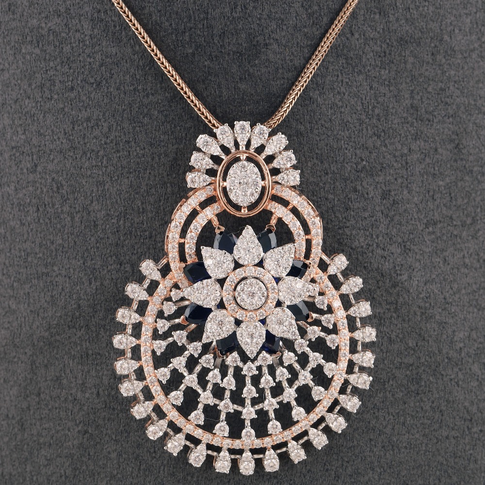 18K Gold Classic Diamond Pendant