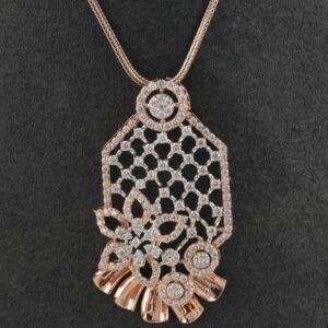 18K Gold Handmade Diamond Pendant