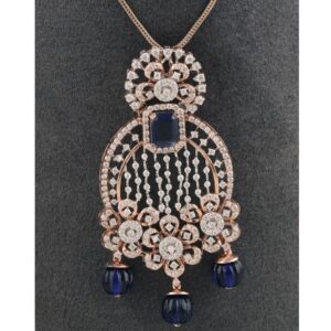 18K Gold Fancy Diamond Pendant