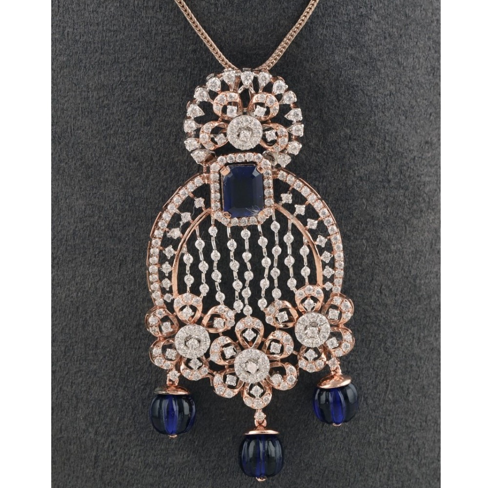 18K Gold Fancy Diamond Pendant