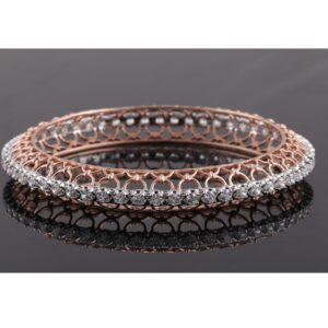 18K Gold Simple Diamond Bracelet