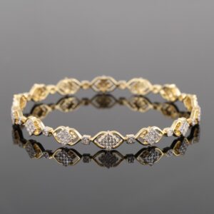 18K Gold Dazzling Diamond Bracelet