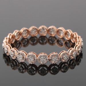 18K Gold Modern Diamond Bracelet
