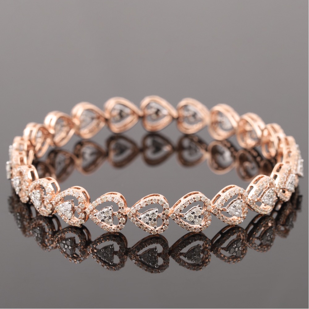 18K Gold Handmade Diamond Bracelet