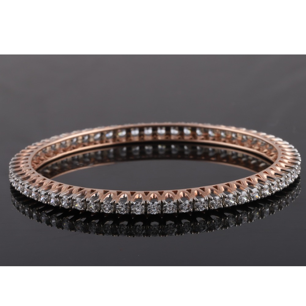18KT Gold Elite Diamond Bangle