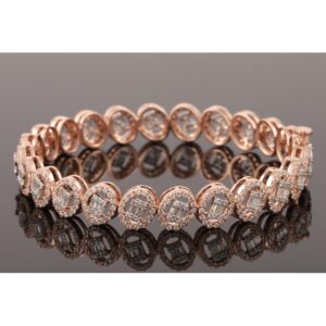 18KT Gold Delicate Diamond Bangle
