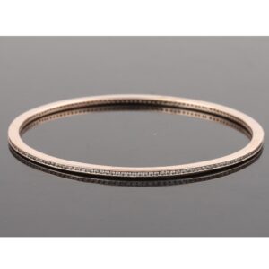 18KT Gold Modern Diamond Bangle