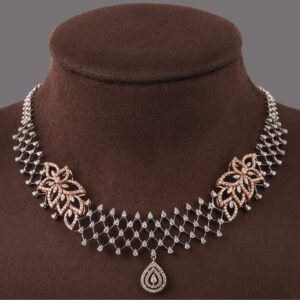 18KT Gold Simple Diamond Necklace