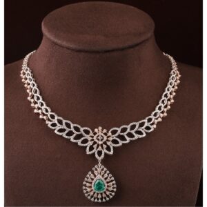 18KT Gold Dazzling Diamond Necklace