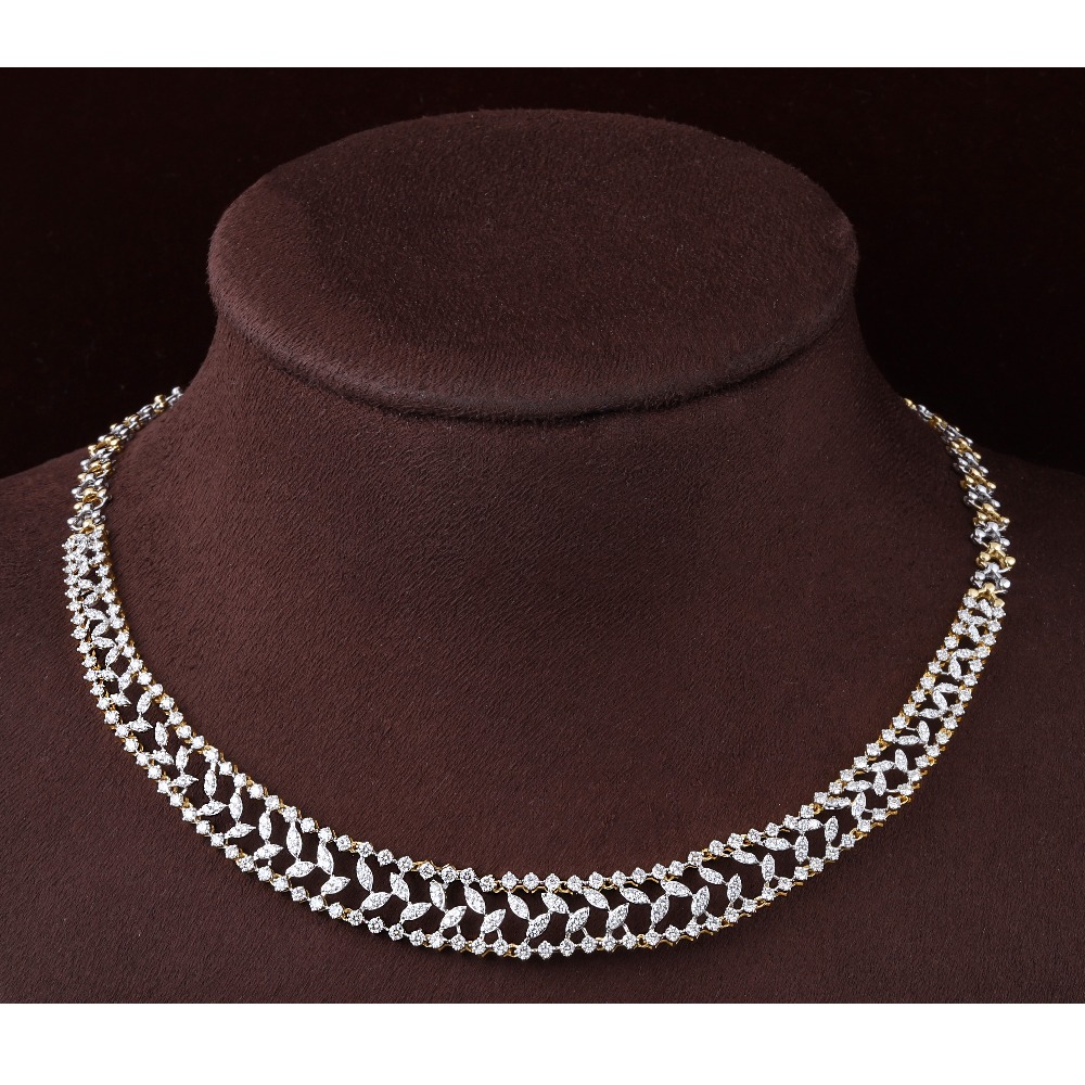 18KT Gold Fancy Diamond Necklace