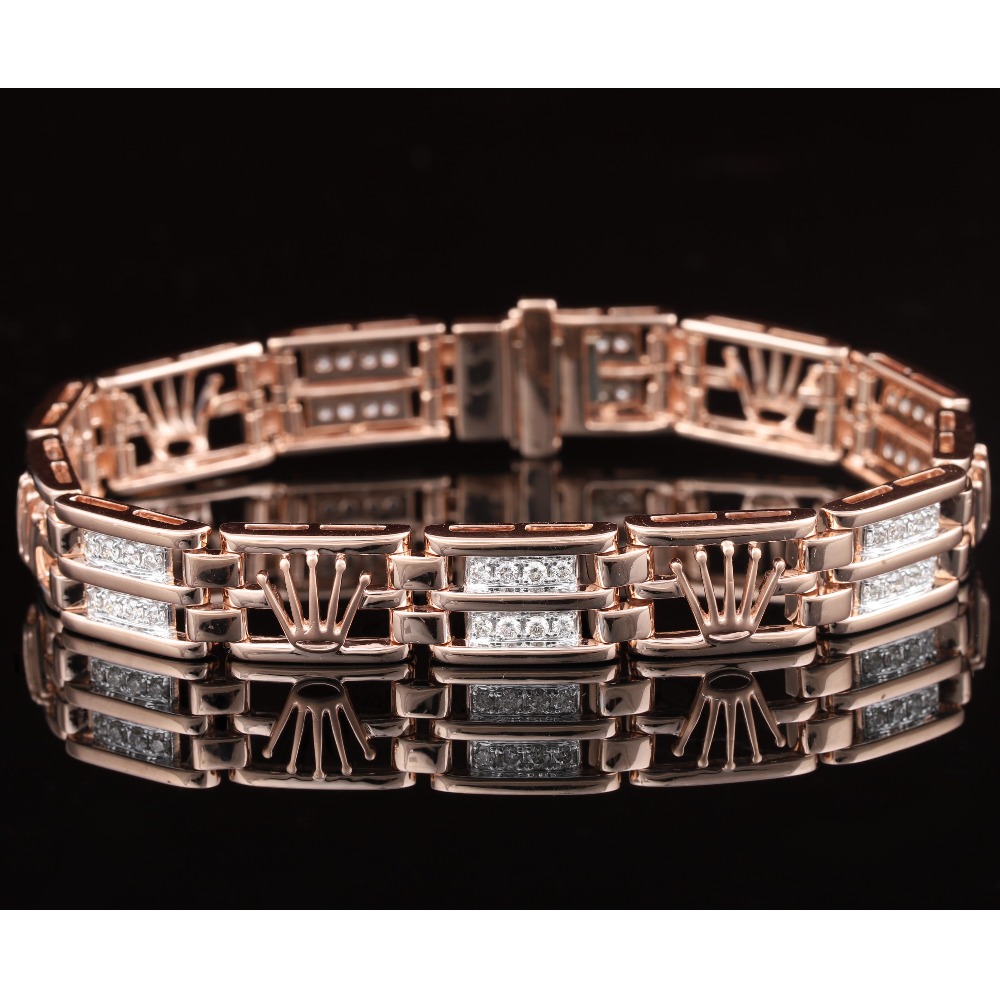 18KT Gold Modern Diamond Bracelet