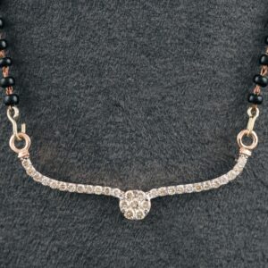18kt gold classic diamond mangalsutra