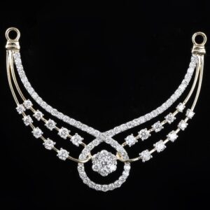 18kt gold diamond mangalsutra
