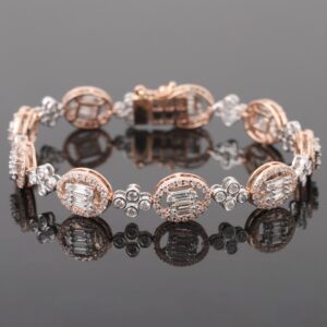 18kt rose gold diamond bracelet