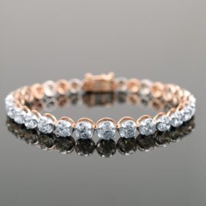 18kt designer diamond tennis bracelet