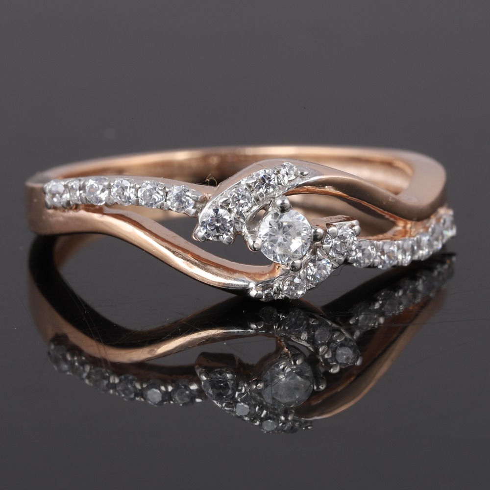 18KT Gold Classic Diamond Ring