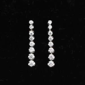 18kt designer diamond drops earrings