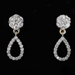 18KT Gold Fancy Diamond Earring