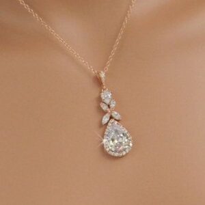 designer rose gold pendant