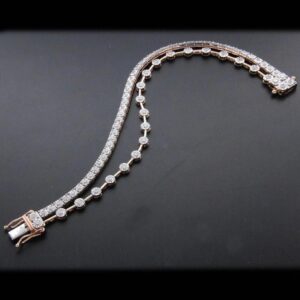 designer two line diamond bracelet