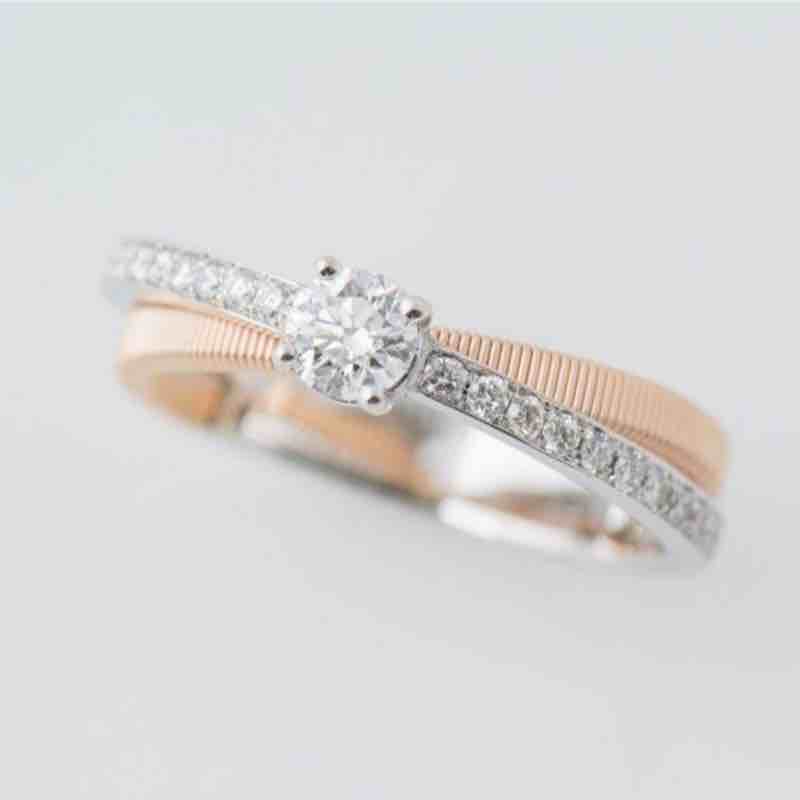 18KT Rose Gold Diamond Solitaire Ring