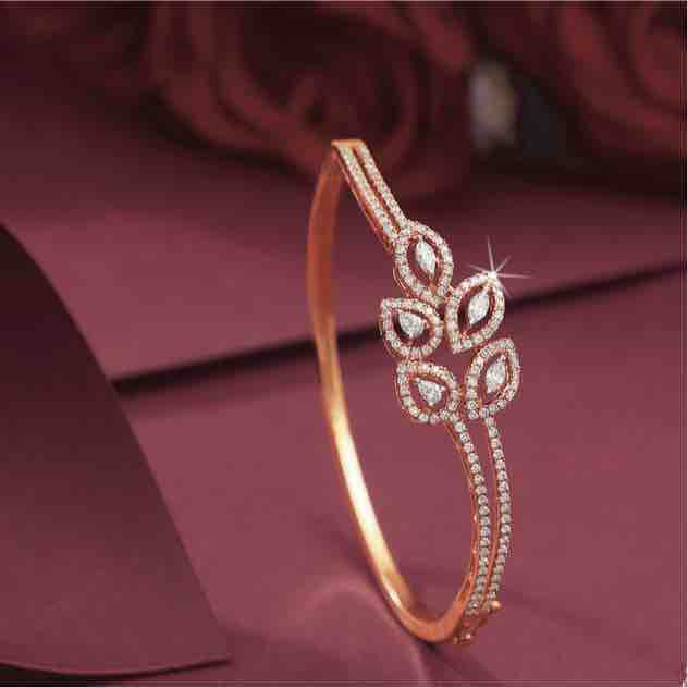 18KT Pink Gold Fancy Diamond Bracelet