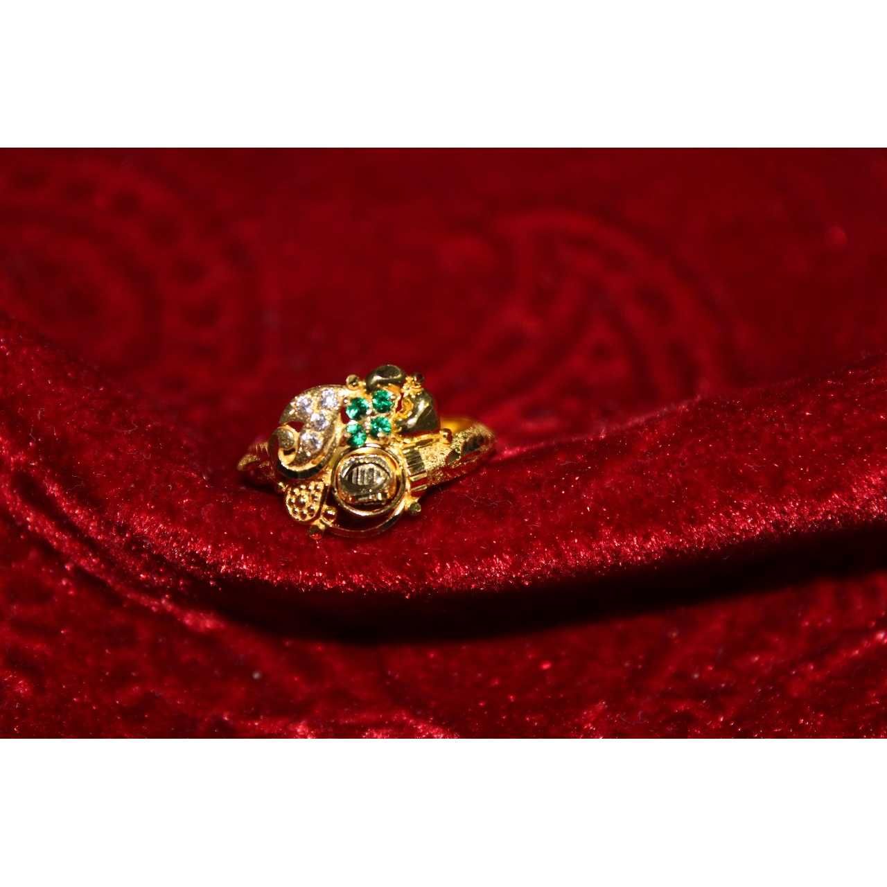 Designer 22KT Ladies Gold Indian Ring