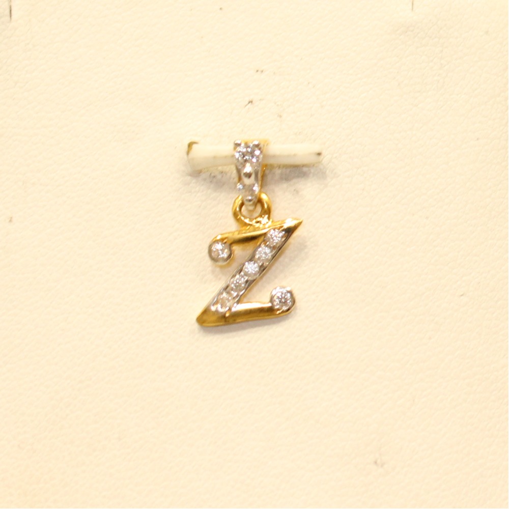 22KT Gold Indian Letter Pendant