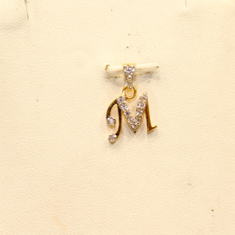 22KT Gold Indian Letter Pendant