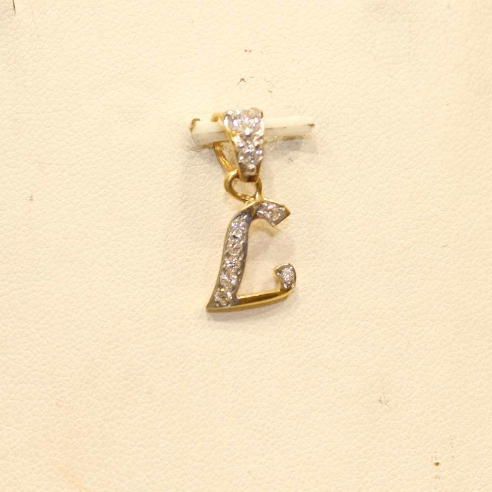 22KT Gold Indian Letter Pendant