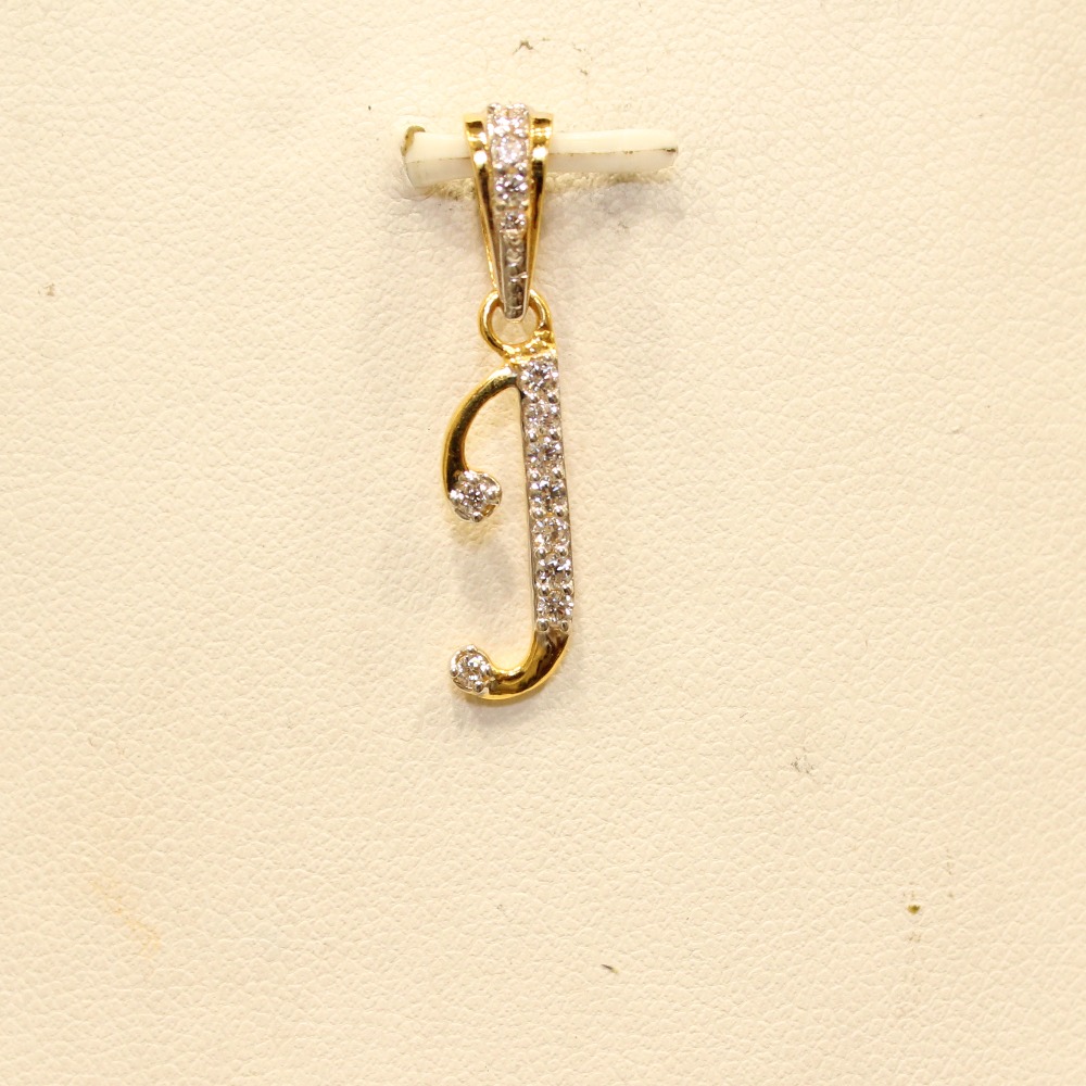 22KT Gold Indian Letter Pendant
