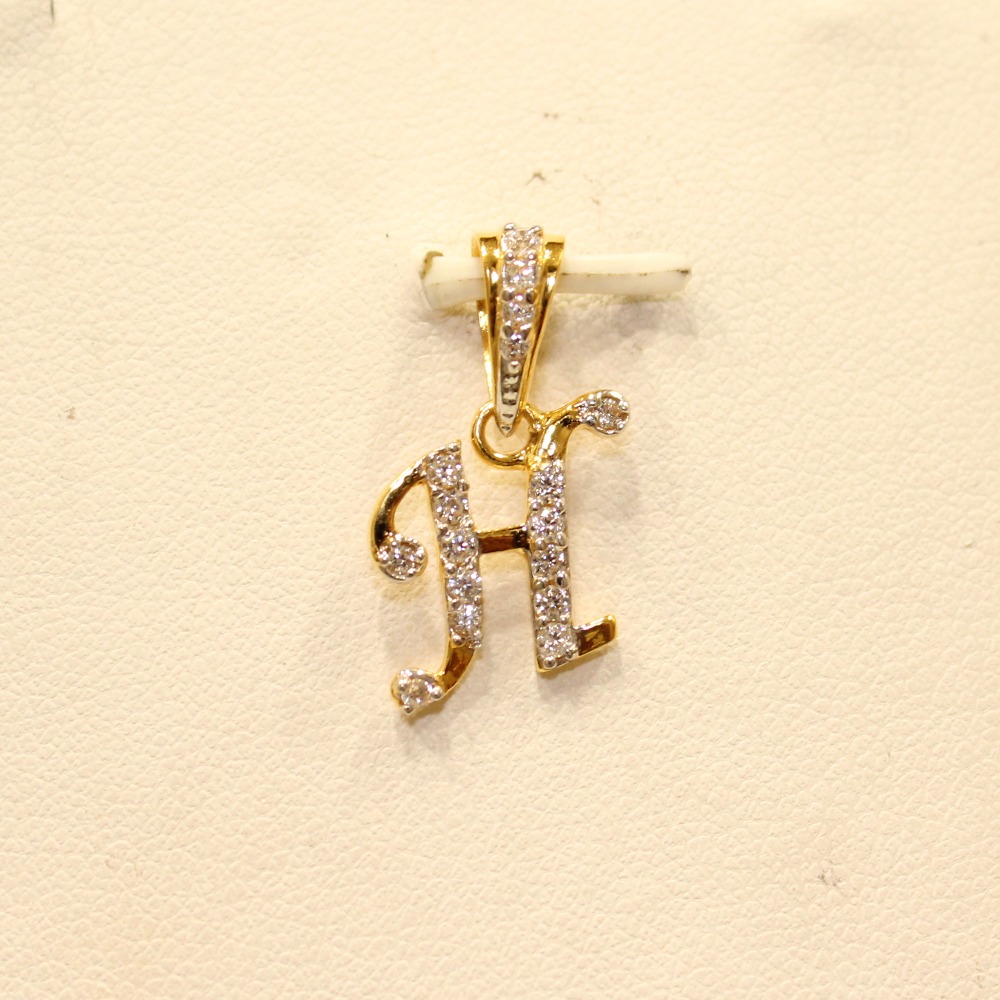 22KT Gold Indian Letter Pendant