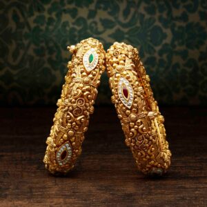 916 gold antique jadau kada
