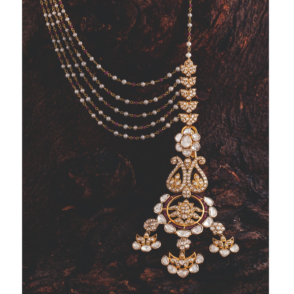 916 Gold Jadau Mangtika