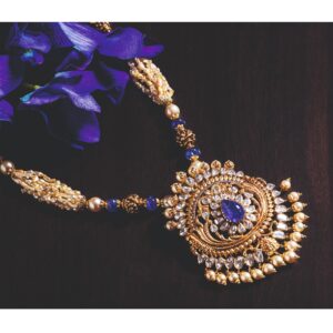 916 Gold Jadtar Necklace For Women