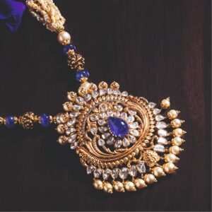 916 Gold Jadtar Necklace For Women