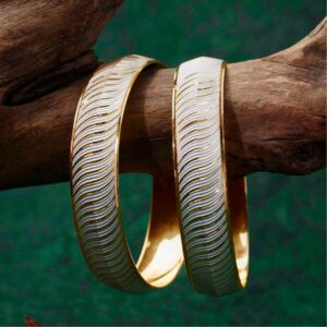 916 Gold CNC Design Bangles