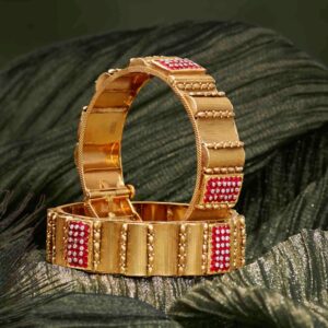 22K Gold Designer Bangle For Wedding