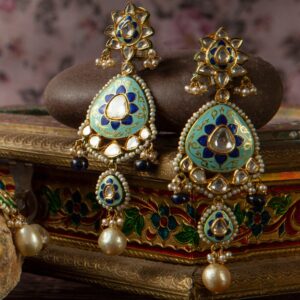 916 Gold Jadau Necklace Set