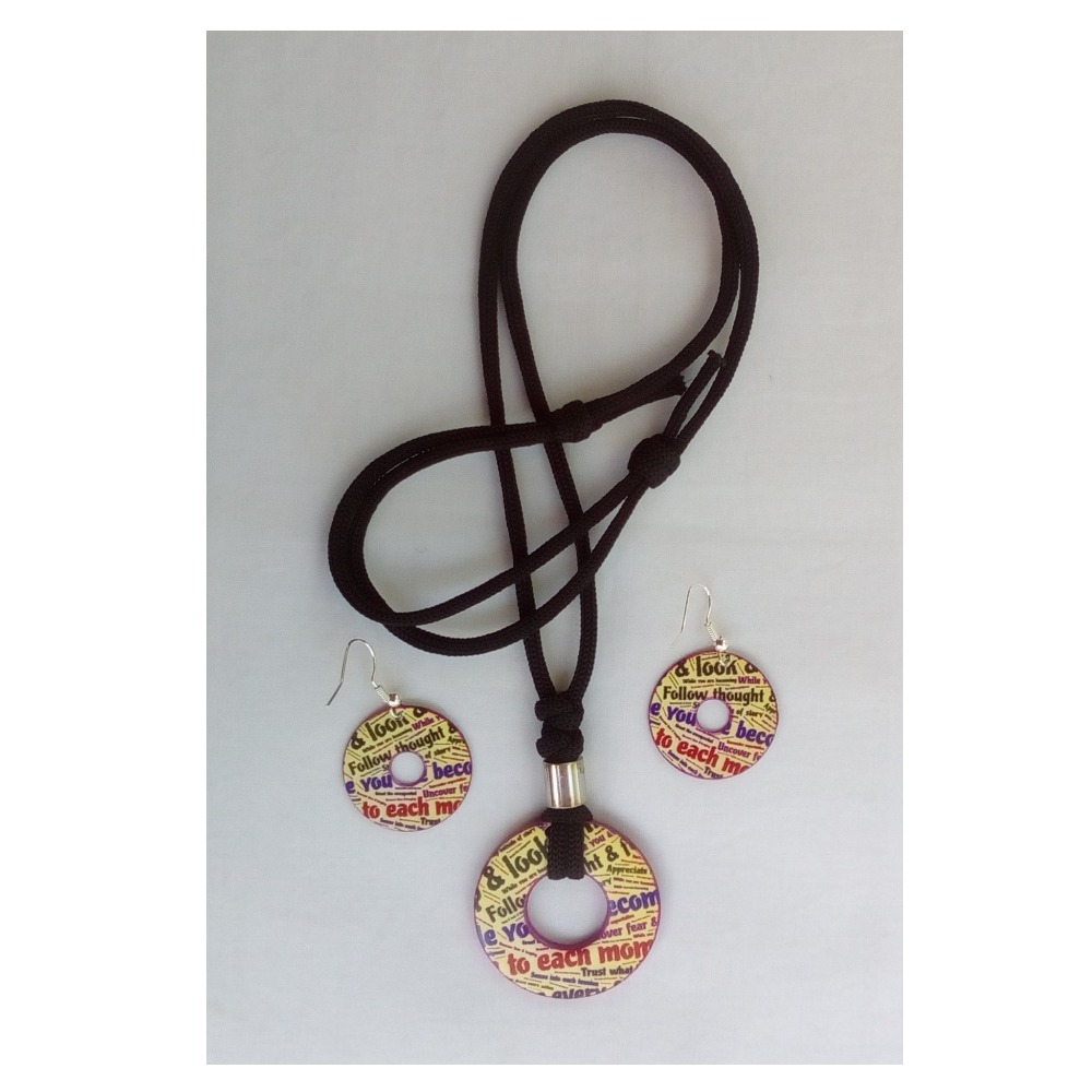 Multicolor Vertical Necklace Set Pieces