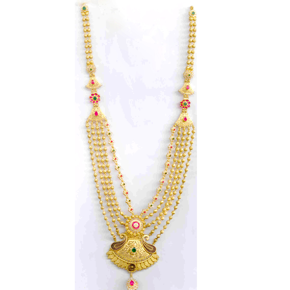 Gold Uncut Antique Necklace Yellow