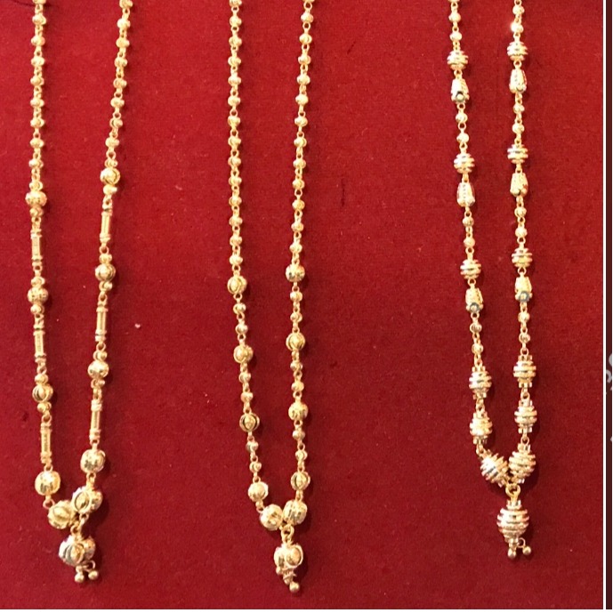 22KT Gold Vertical Mala